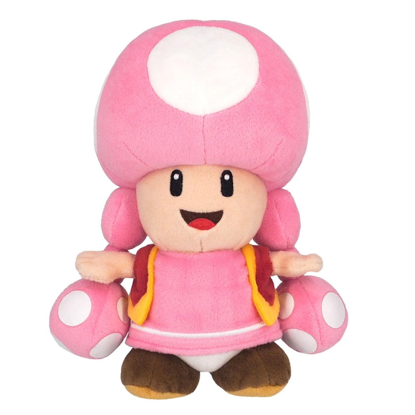 Sanei Toadette Plush - Super Mario All Star Collection, 7.5-Inch, Officially Licensed