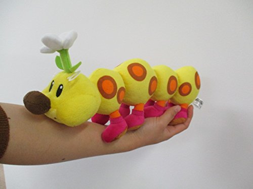 Sanei Super Mario All Star Collection AC26 Wiggler 13-inch Plush - Official Mario Plush by Sanei