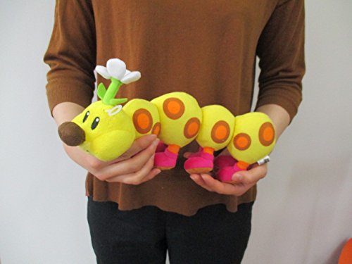 Sanei Super Mario All Star Collection AC26 Wiggler 13-inch Plush - Official Mario Plush by Sanei