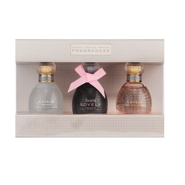 Sarah Jessica Parker Lovely Gift Set 10ml Lovely Sheer EDP + 10ml Born Lovely EDP + 10ml Lovely EDP