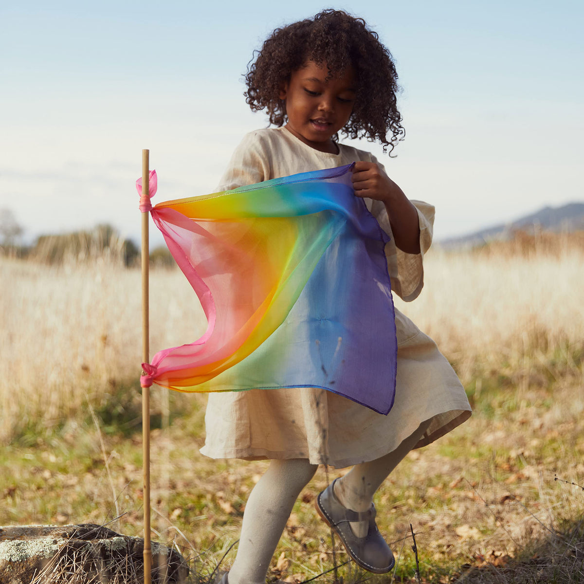 Sarah's Silks Enchanted Mini Playsilks – Rainbow Open-Ended Play