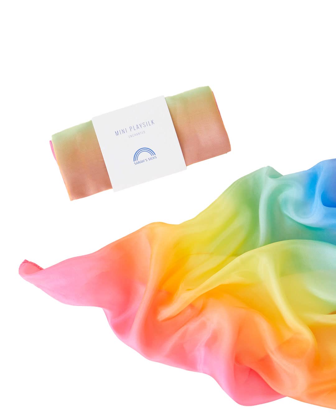 Sarah's Silks Enchanted Mini Playsilks – Rainbow Open-Ended Play