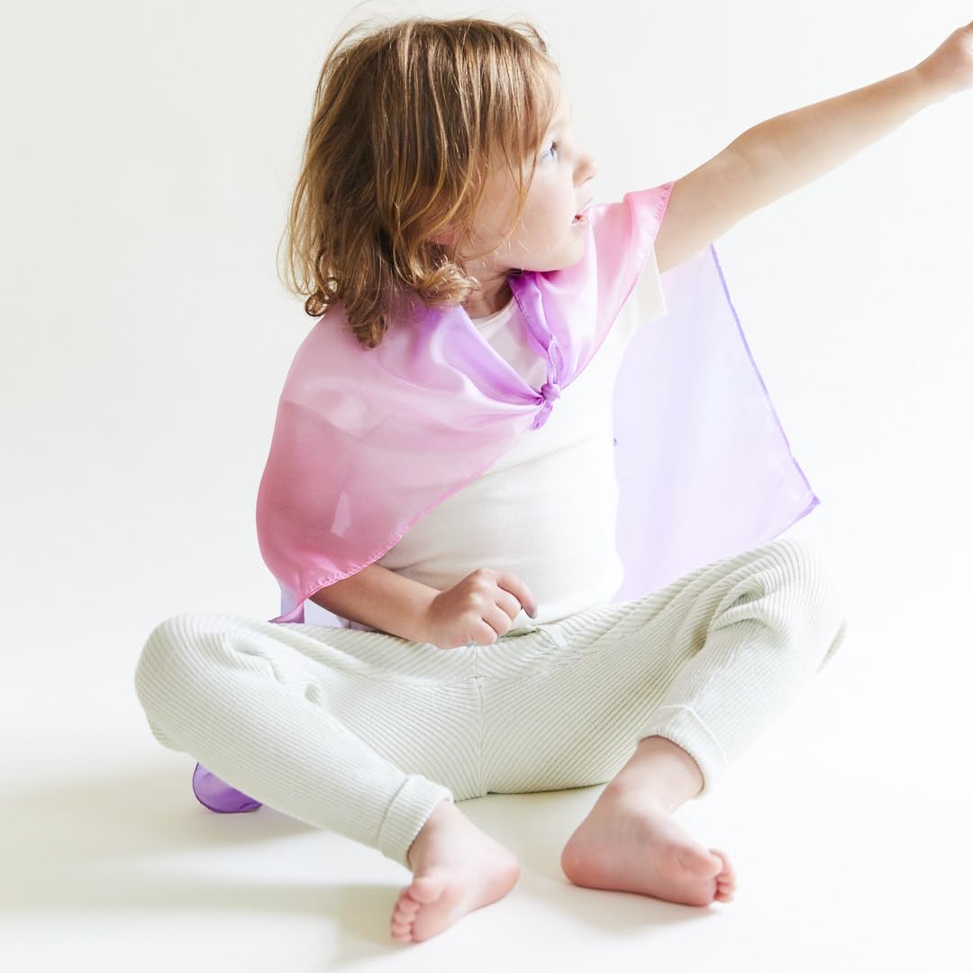 Sarah's Silks - Set of 5 Enchanted Mini Playsilks, 21 inch Silk Squares for Dance and Pretend Play