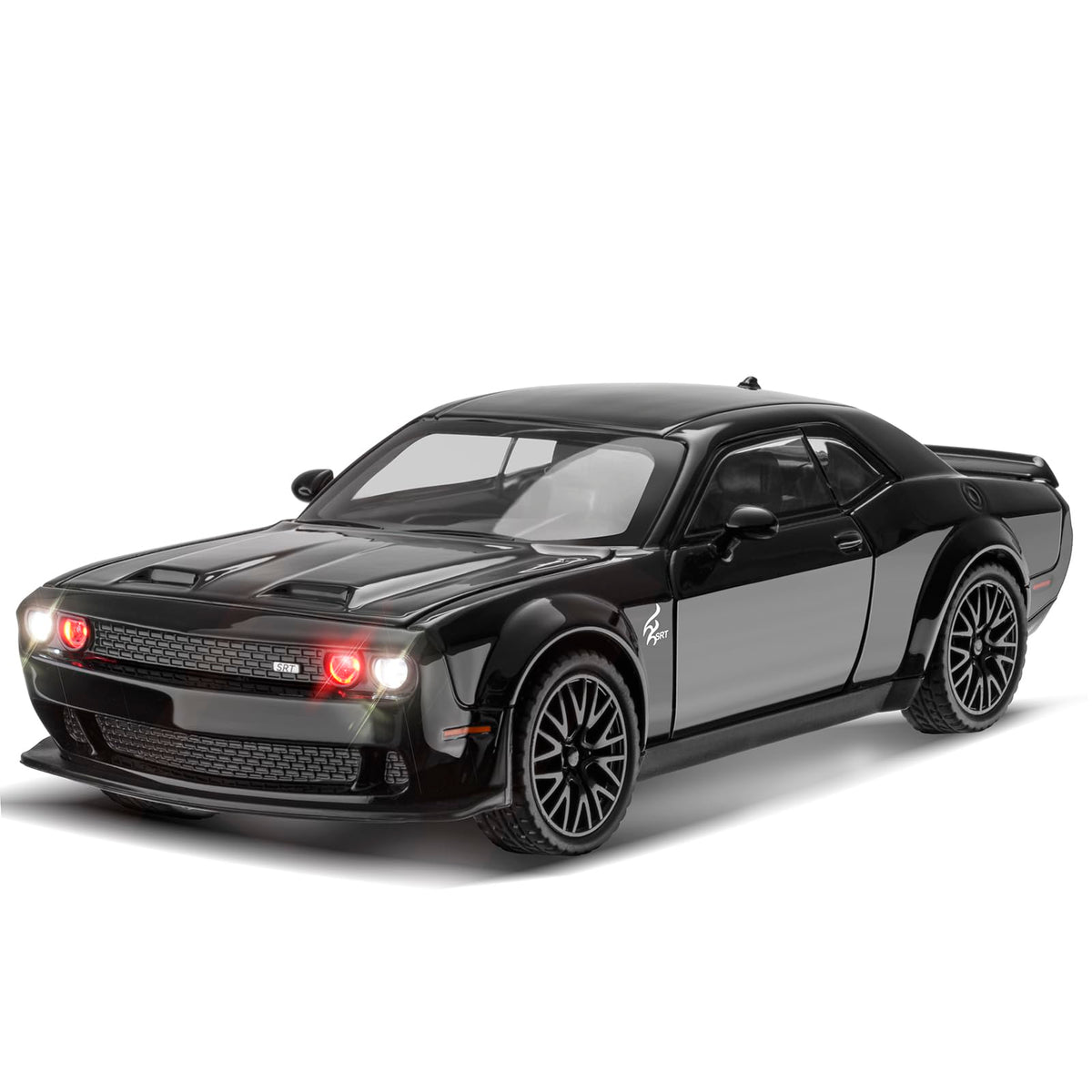 SASBSC 1:32 Challenger Die-Cast Toy Car with Pull-Back, Lights & Sounds — for 3+