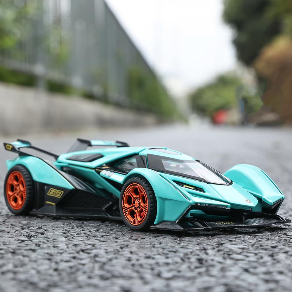 SASBSC Lambo V12 Diecast Toy Car – Light & Sound, 1:32 Scale, Gift for Kids 3+