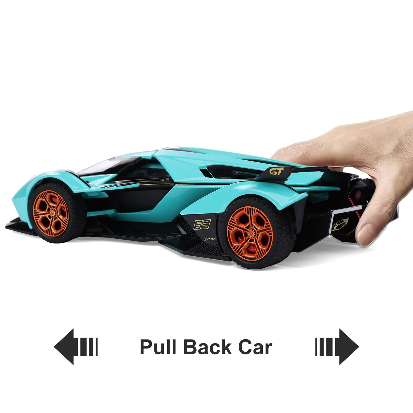 SASBSC Lambo V12 Diecast Toy Car – Light & Sound, 1:32 Scale, Gift for Kids 3+