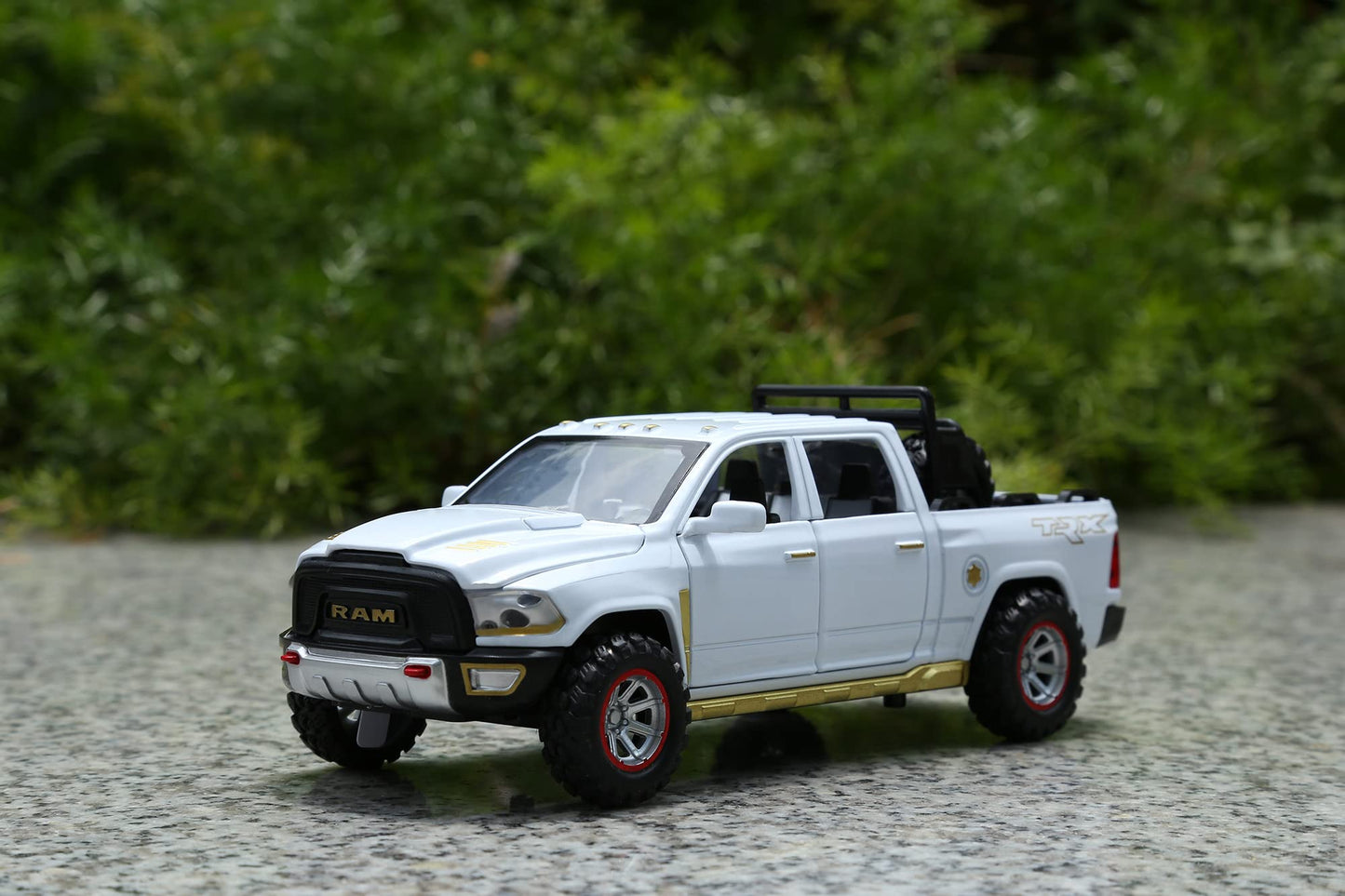 SASBSC Toy Trucks for Boys 3-8 | Diecast Pickup with Light & Sound | Pull-Back Cars Gift