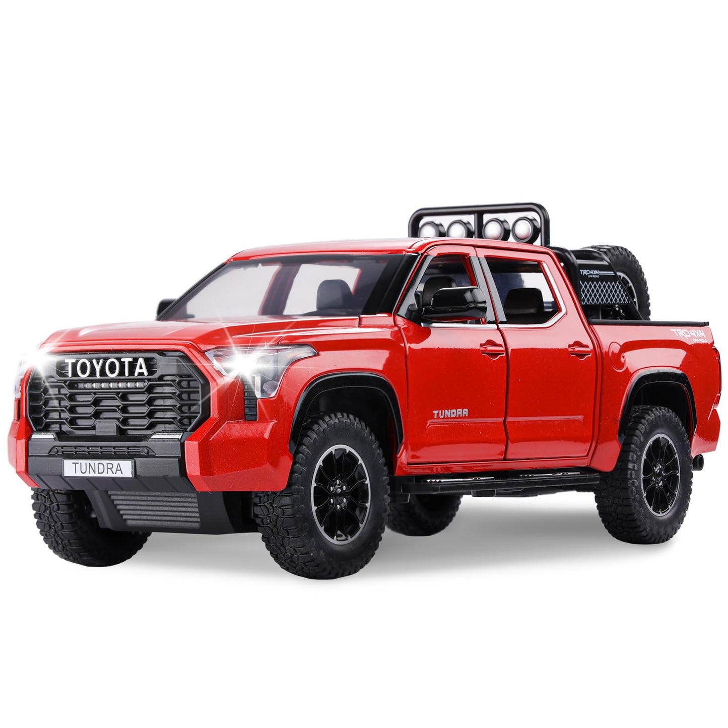 SASBSC Tundra Truck Toys for Kids 3-7 | Diecast Pull-Back Pickup with Lights