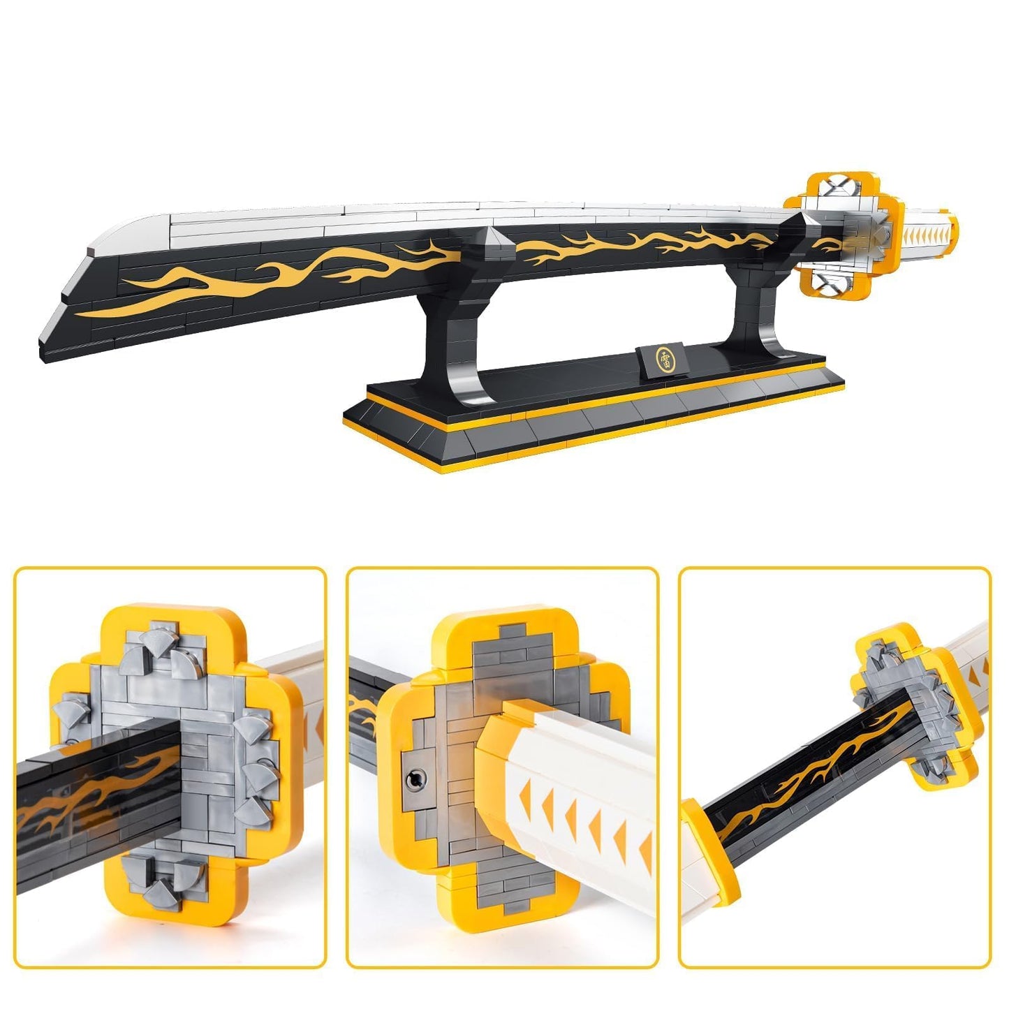 SATHIBI Zenitsu Demon Sword Building Set – 956 PCS, 39-Inch Model Kit