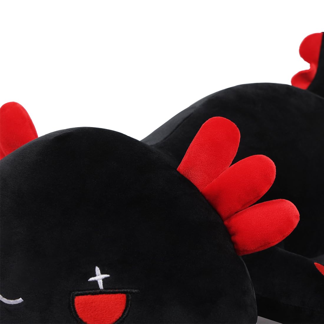 Sausudols Black Axolotl Plush – 12-Inch Soft Axolotl Stuffed Animal for Kids