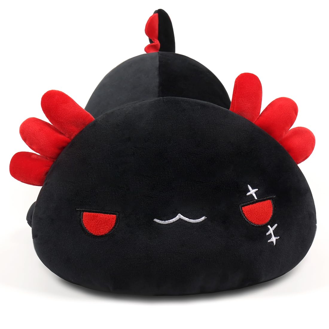 Sausudols Black Axolotl Plush – 12-Inch Soft Axolotl Stuffed Animal for Kids