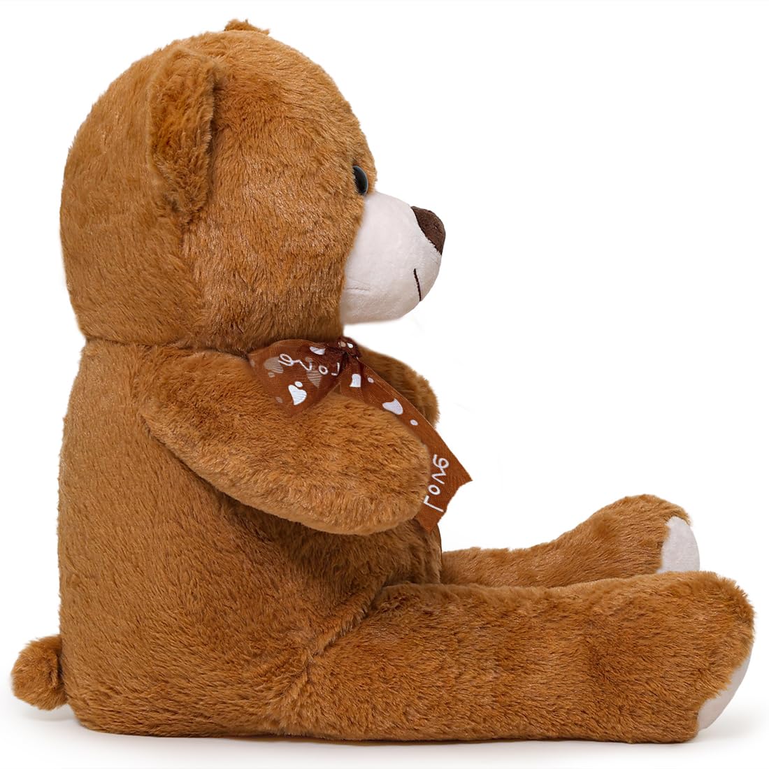 Sausudols 16" Teddy Bear Plush – Dark Brown | Cozy Gift for Valentine, Christmas, or Birthday