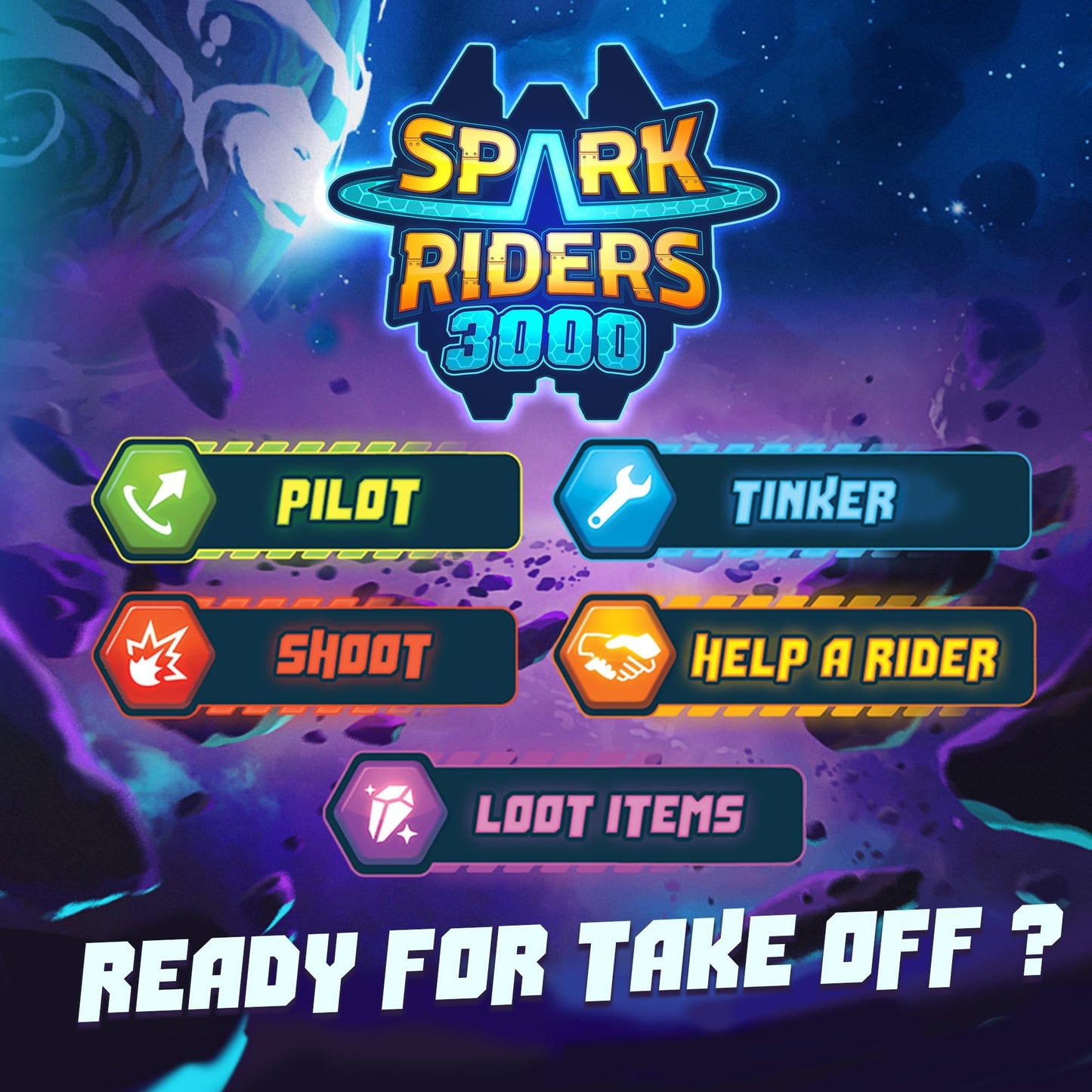 SAVANA Spark Riders 3000 Rider Edition – Sci-Fi Survival Board Game for 1–4 Players