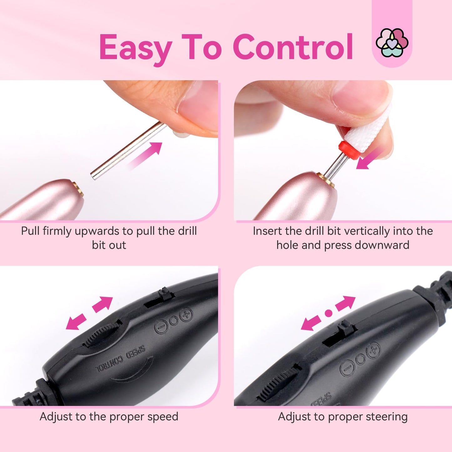 SAVILAND Gel Nail Kit with Drill – All-in-1 Beginner Nail Kit (0.5oz Glue, 500 Tips, Mini Lamp) | At-Home Salon