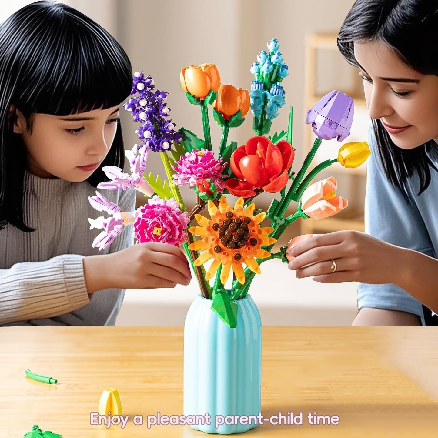 Sawaruita Flowers Bouquet Building Block Sets – Wildflower Botanical Collection
