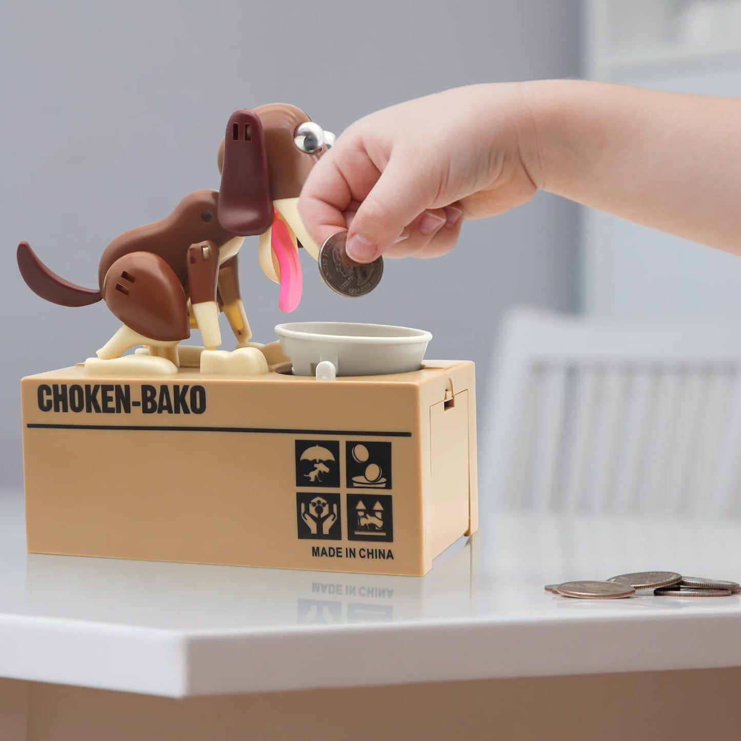 SAYTAY Hungry Puppy Coin Bank – Cute Dog Piggy Bank for Kids