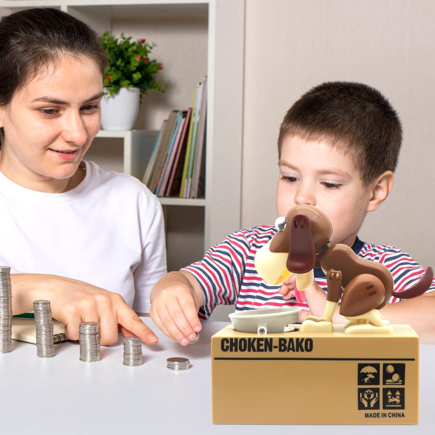 SAYTAY Hungry Puppy Coin Bank – Cute Dog Piggy Bank for Kids