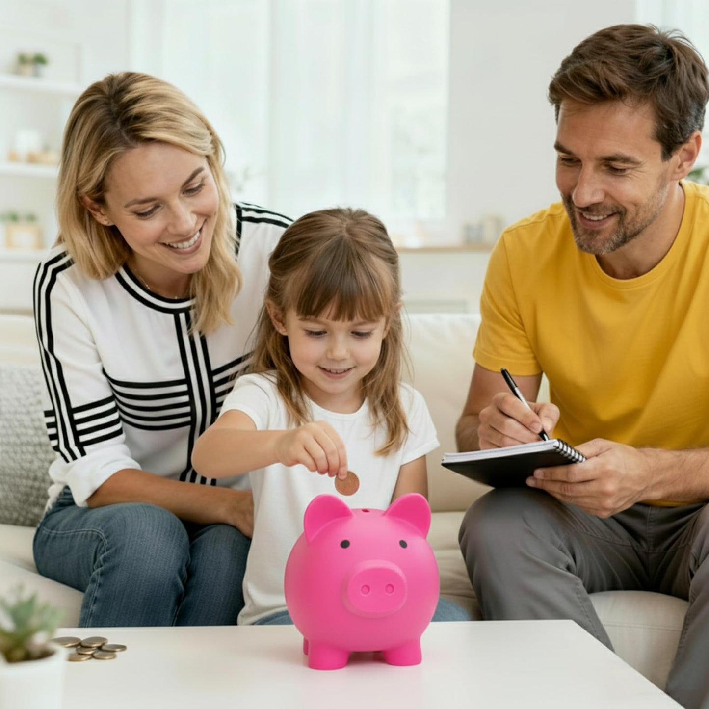 Sbrvaniy Piggy Bank - Unbreakable First Savings Bank for Kids (S/M/L)