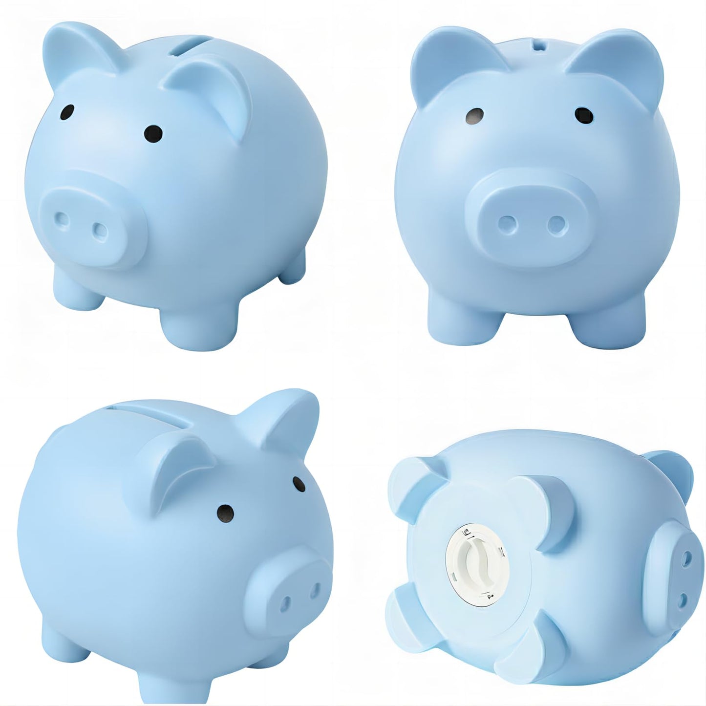 Sbrvaniy Piggy Bank – Unbreakable Plastic Coin Bank for Kids (S/M/L)