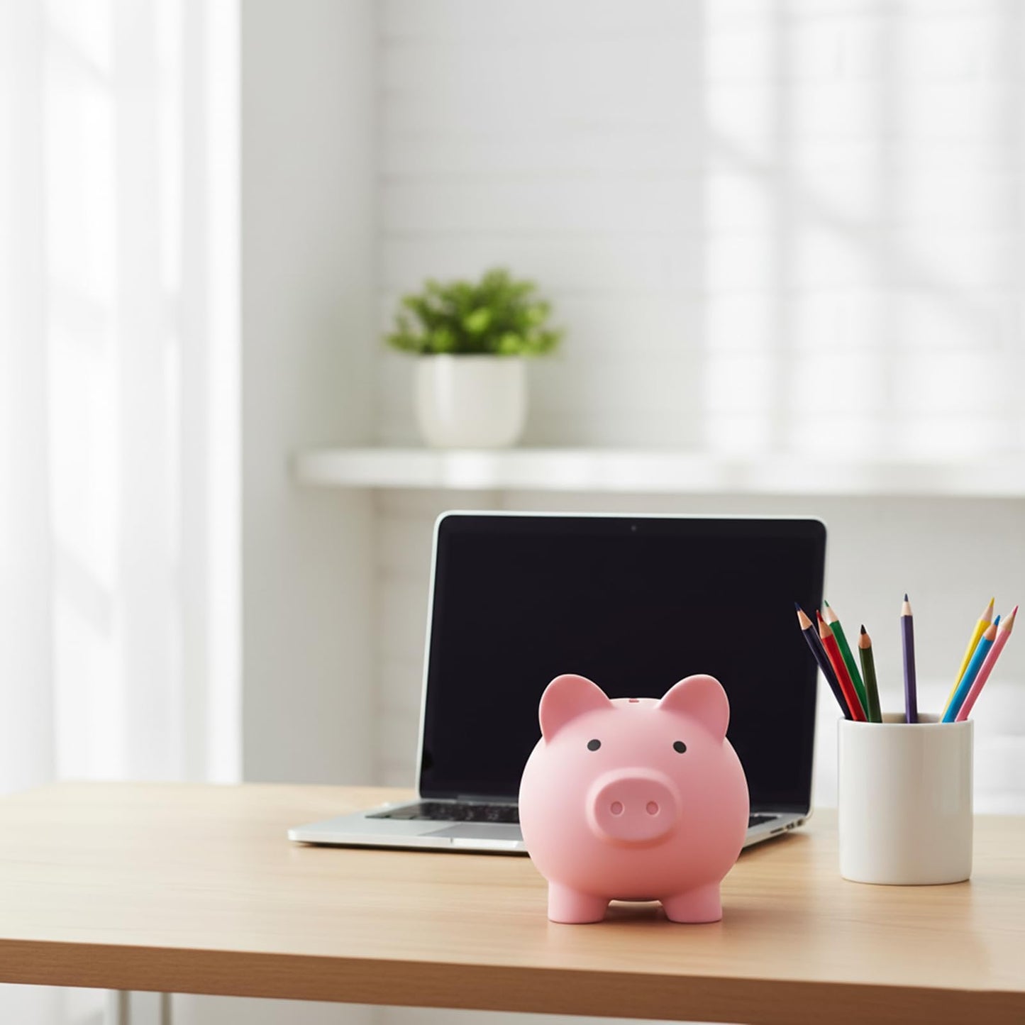 Sbrvaniy Piggy Bank for Kids — Unbreakable Plastic Money Bank (S/M/L)
