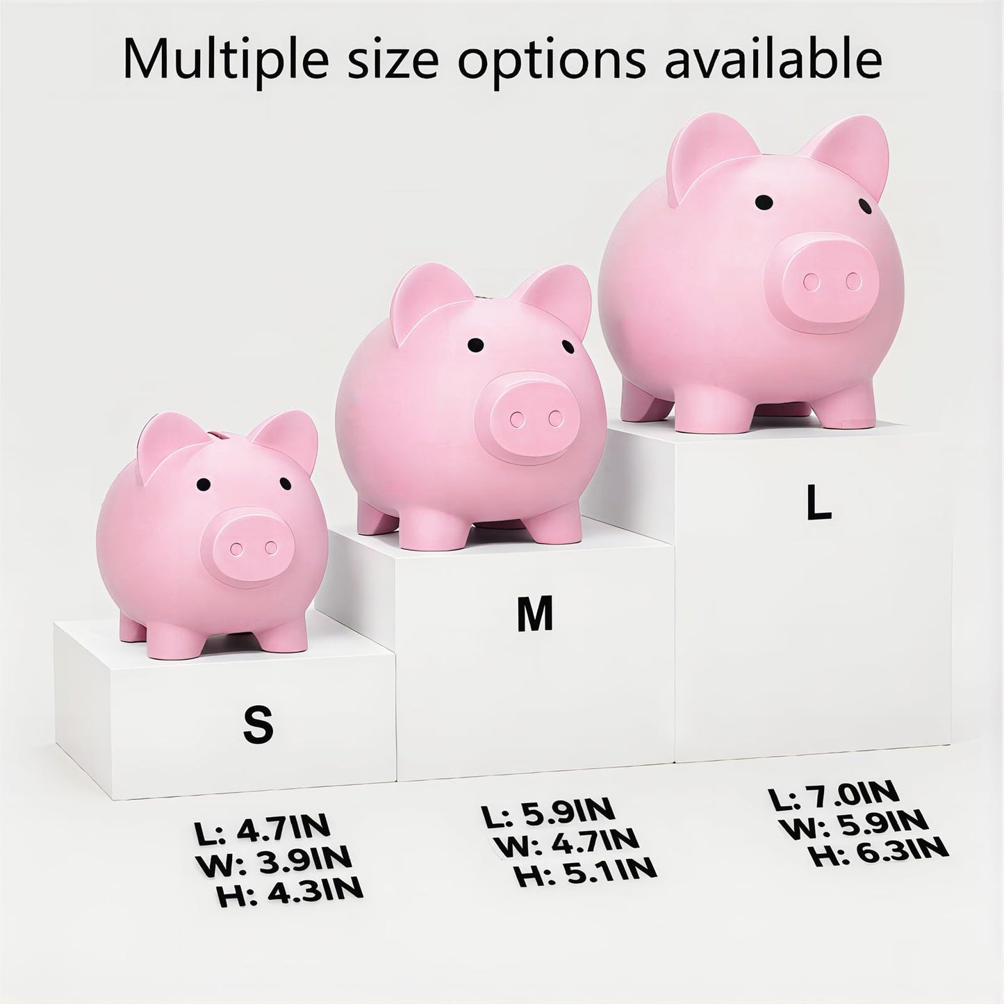 Sbrvaniy Piggy Bank for Kids — Unbreakable Plastic Money Bank (S/M/L)