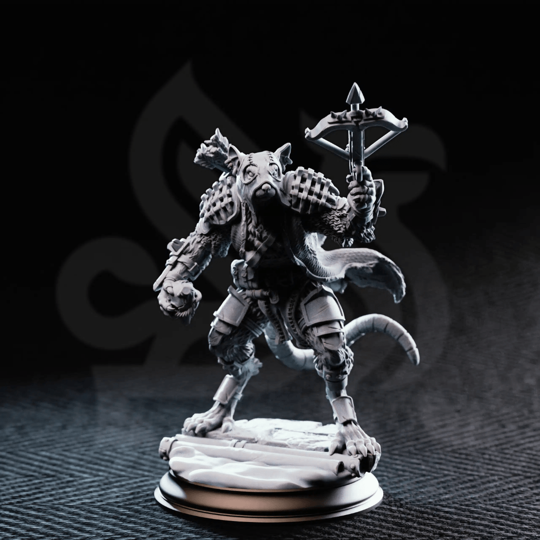 Scabbers Ratfolk Warriors - 3D Printed Monster Miniatures
