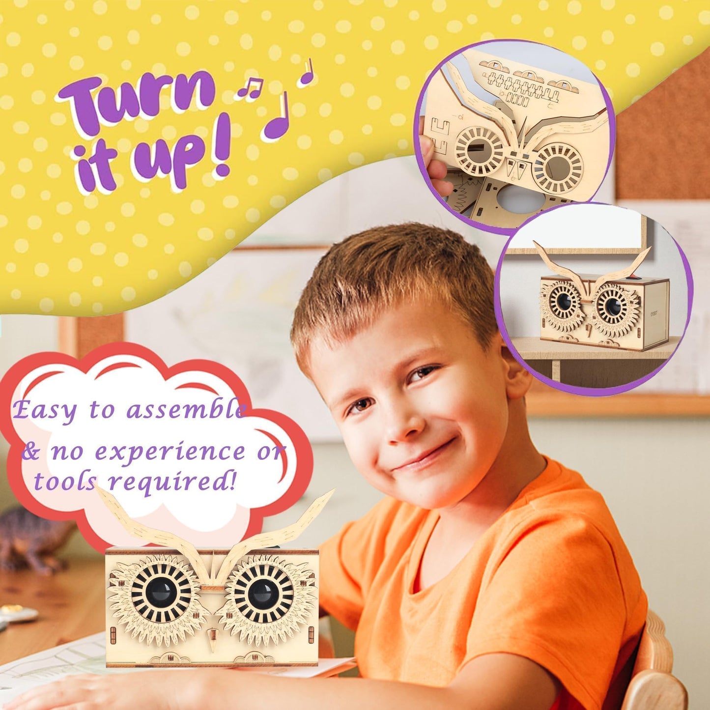 SCAEMO Owl Bluetooth Speaker Kit – Hands-on STEM Project for Kids 8–14