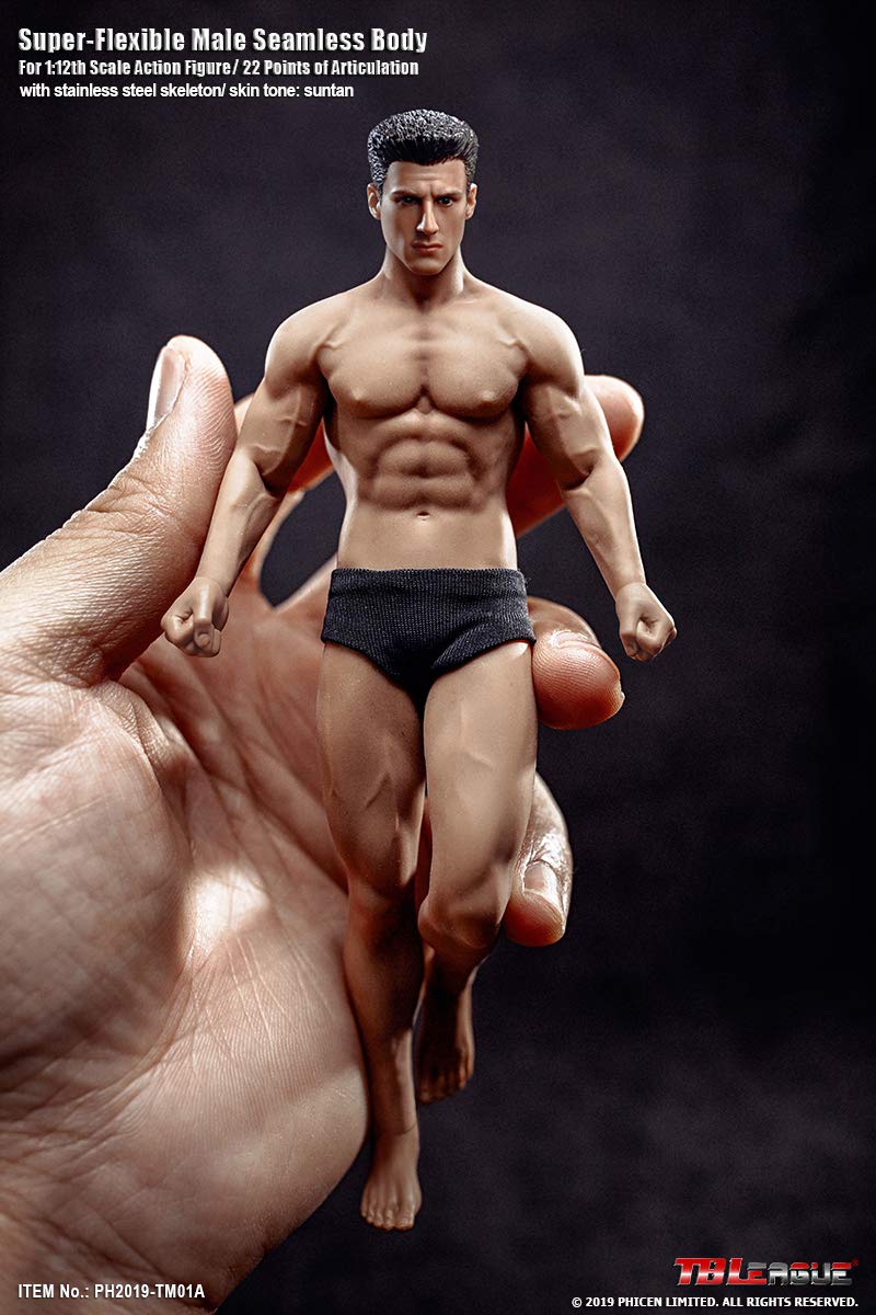 Scarab TM01A 1/12 Seamless Male Figure – Flexible Silicone Body, Head Sculpt & Accessories