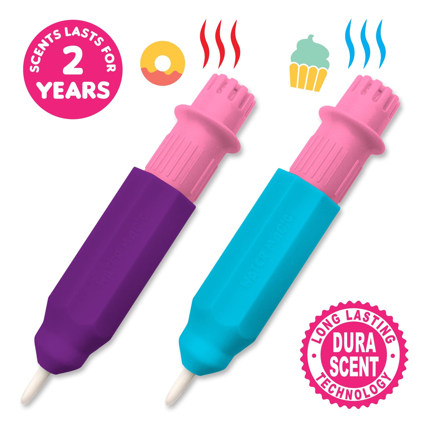 Scent Masters Water Magic 2-Pack: Cupcake & Donut Reusable Water Reveal Pads