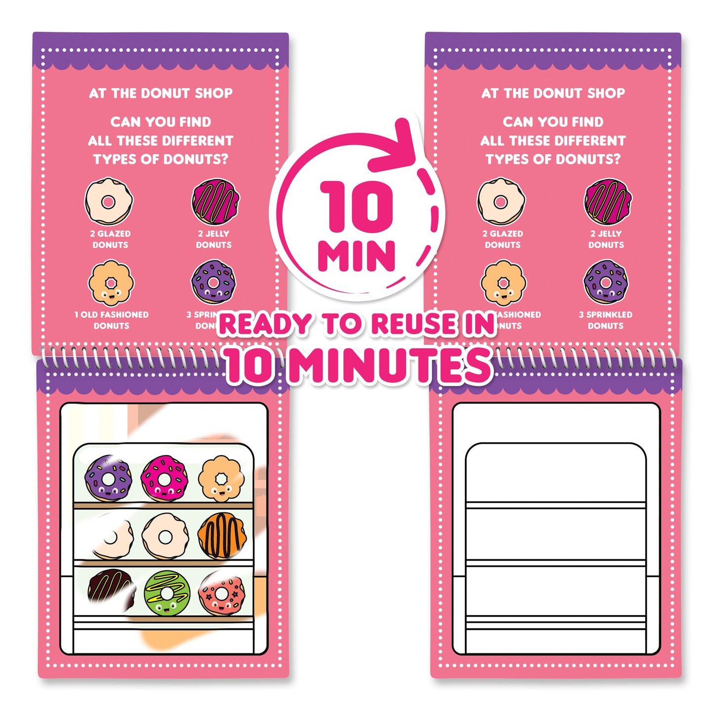 Scent Masters Water Magic 2-Pack: Cupcake & Donut Reusable Water Reveal Pads