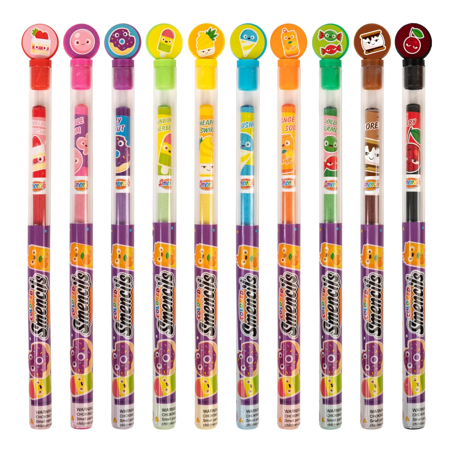 Scentco Colored Smencils (2 Pack) – Gourmet Scented Pencils Made from Recycled Newspapers, 10 Count