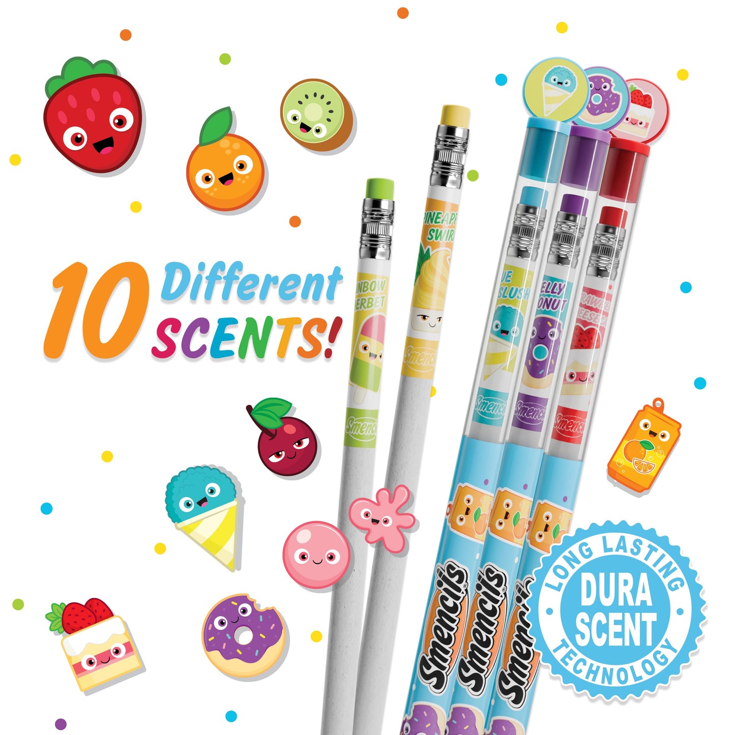 Scentco Graphite Smencils (2 Pack) – Gourmet Scented HB #2 Pencils, 20 Count