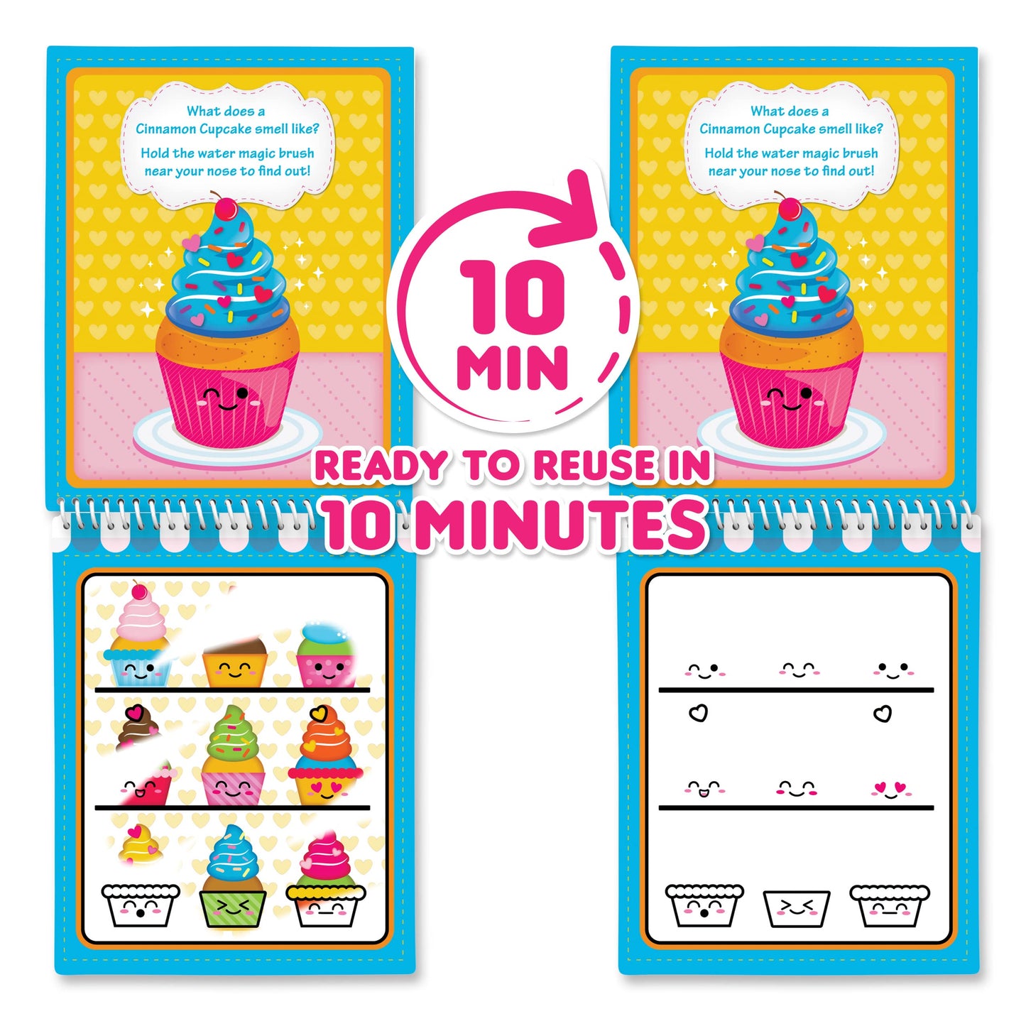 Scentco Water Magic – Gourmet Scented Water Reveal Activity Books | No Mess, All Fun