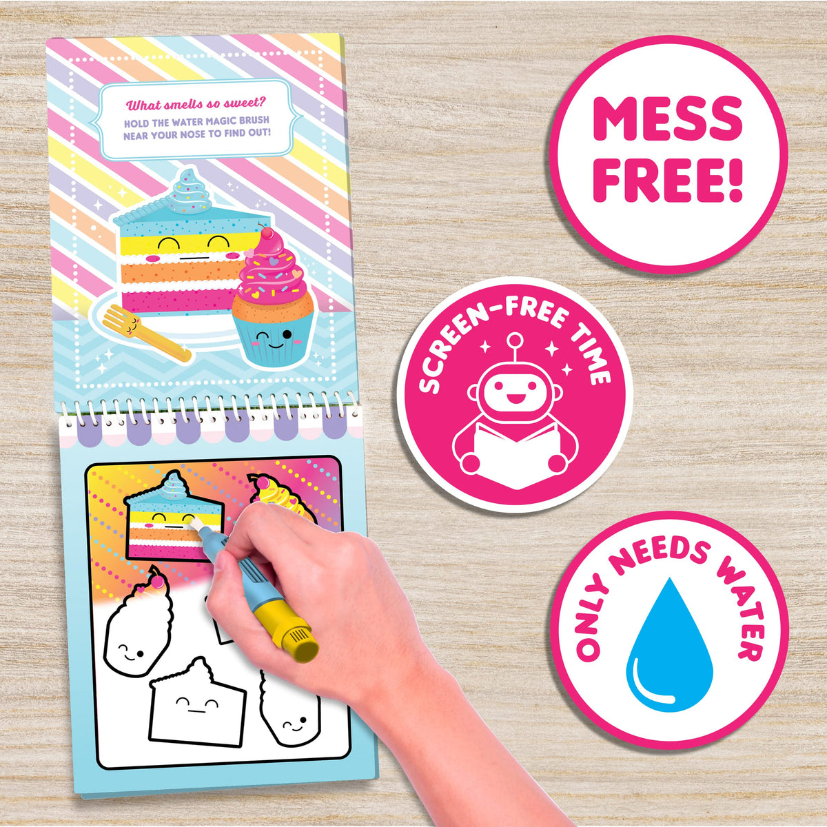 Scentco Water Magic – Gourmet Scented Water Reveal Activity Books | No Mess, All Fun