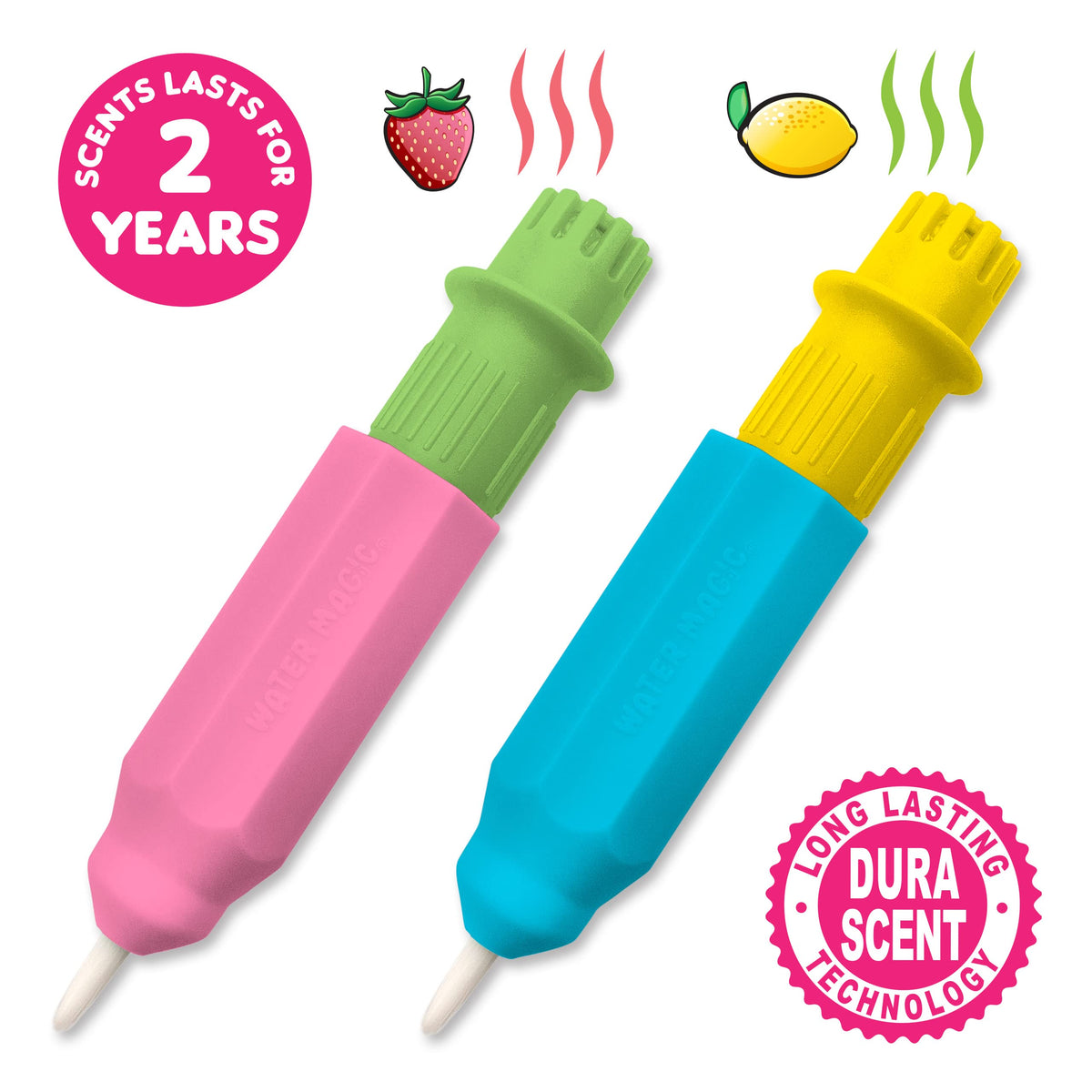 Scentco Water Magic: Scented Reusable Water Reveal Activity Books – No Mess, All Fun (Strawberry Picnic & Farm Friends)