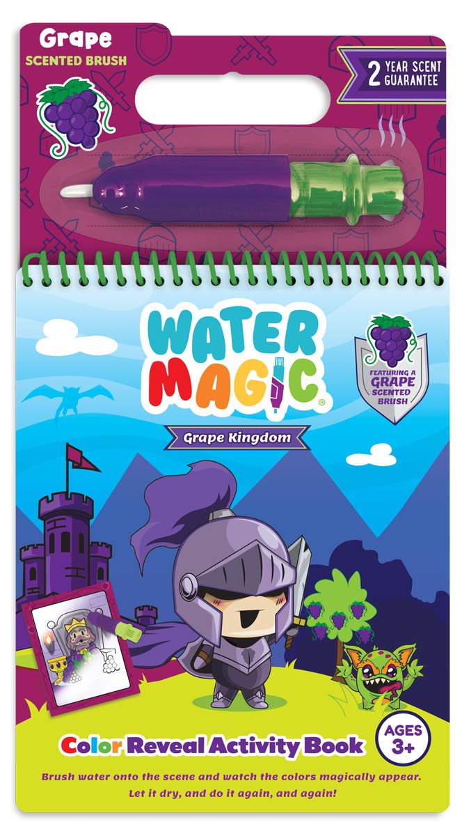 Scentco Water Magic — Patented Gourmet Scented Water Reveal Books (Grape Kingdom & Construction)