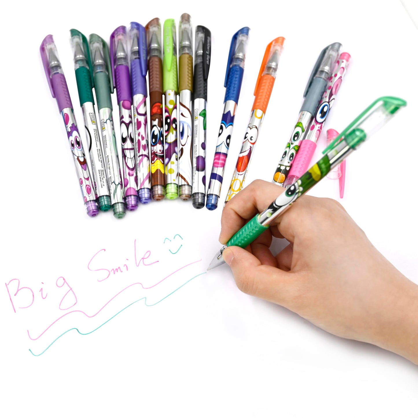 Scentos 24-Pack Scented Metallic Gel Pens for Kids – Non-Toxic Ink for Drawing & Journaling
