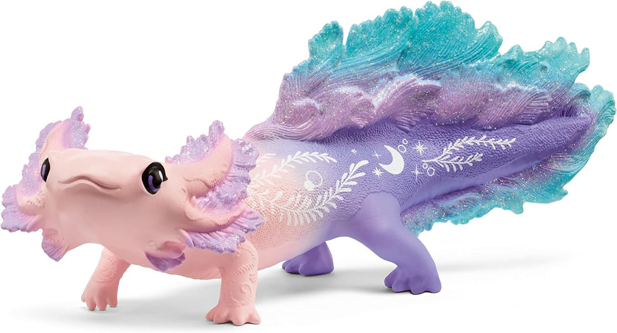 Schleich Bayala 3-Pack Colorful Axolotl Figurine Set | Mermaid Mythical Creatures for Kids 5+