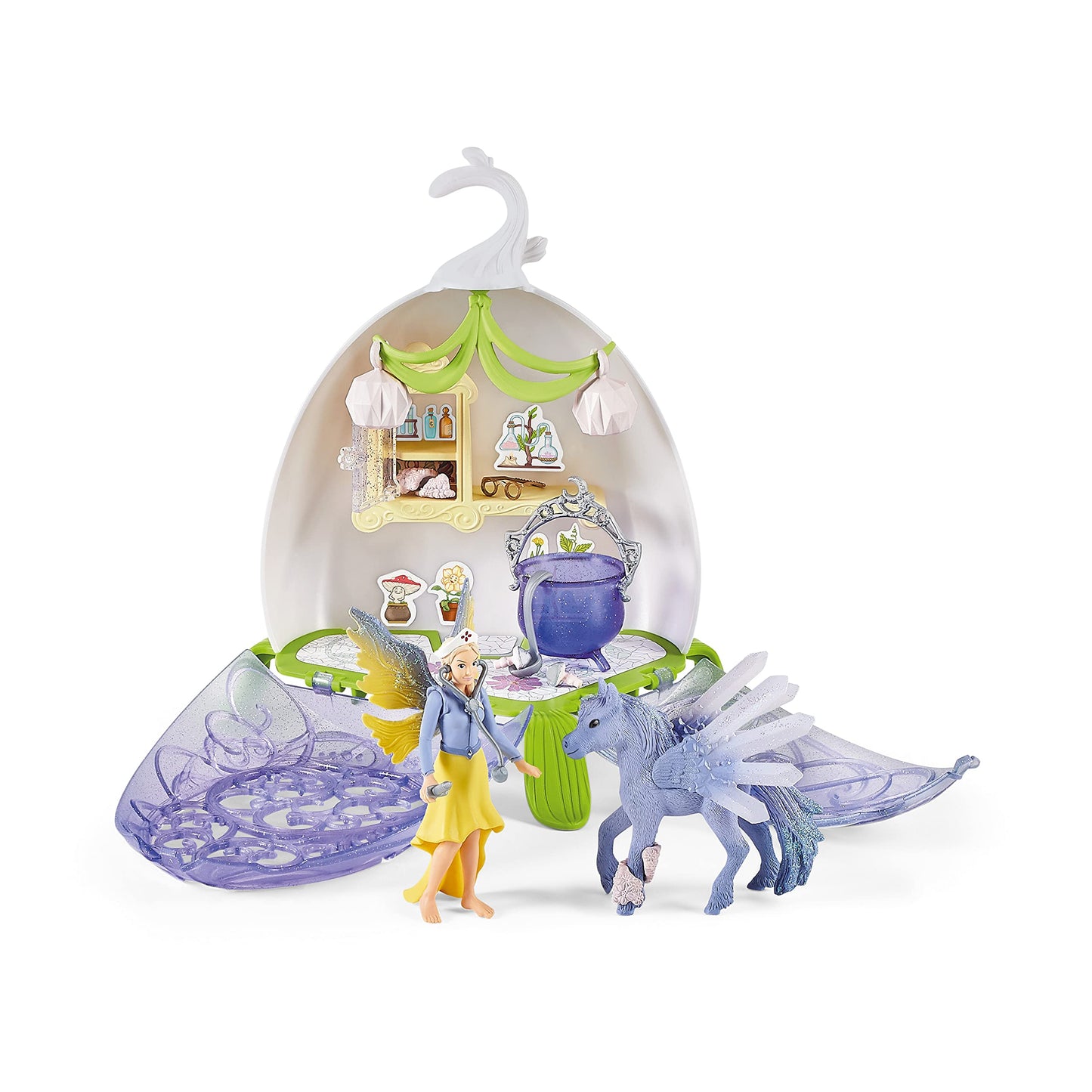 Schleich bayala Magical Vet Blossom Playset – Unicorn & Fairy Clinic (Ages 5+)