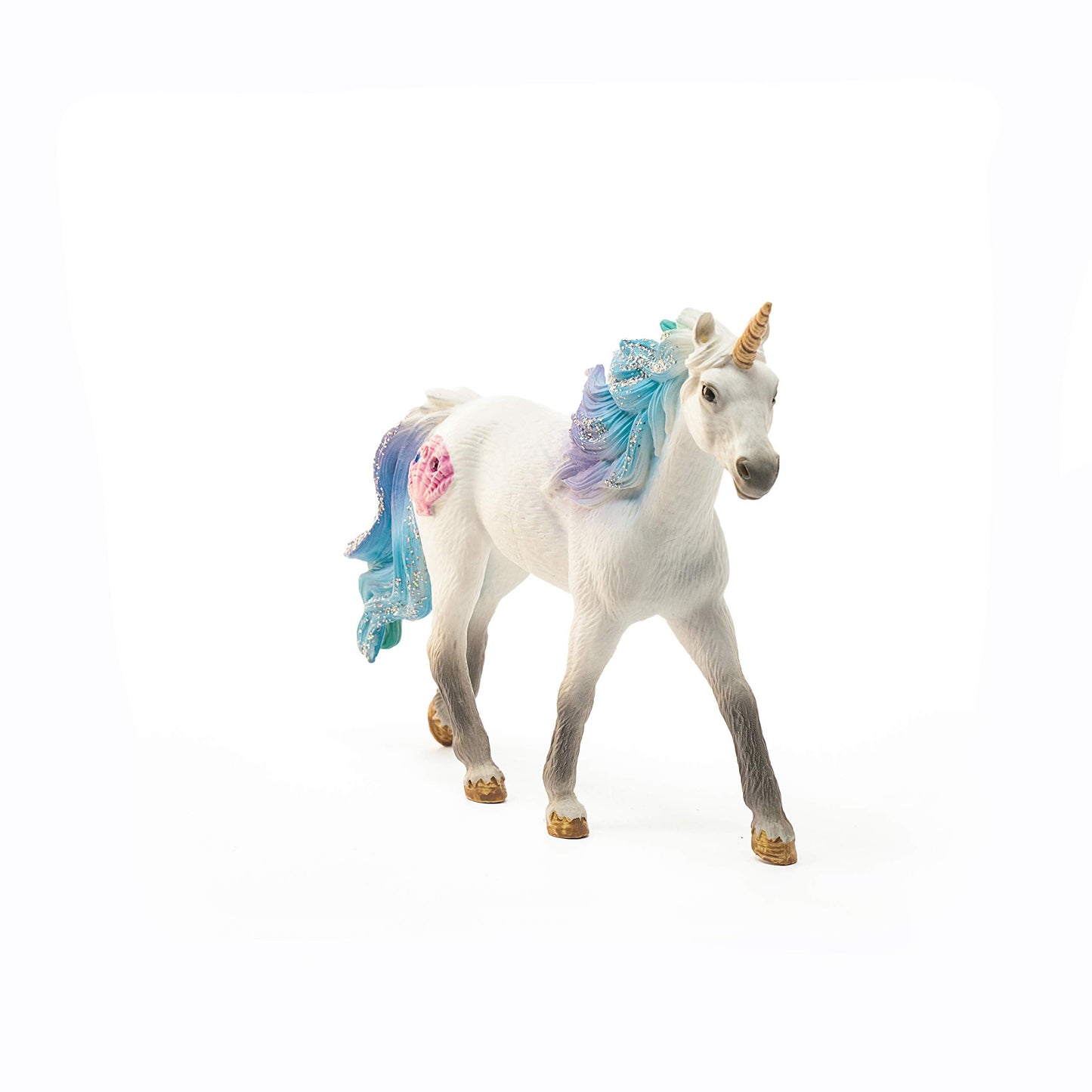 Schleich bayala Sea Unicorn Stallion with Gems – Blue & Purple Fantasy Figurine for Kids Age 5+