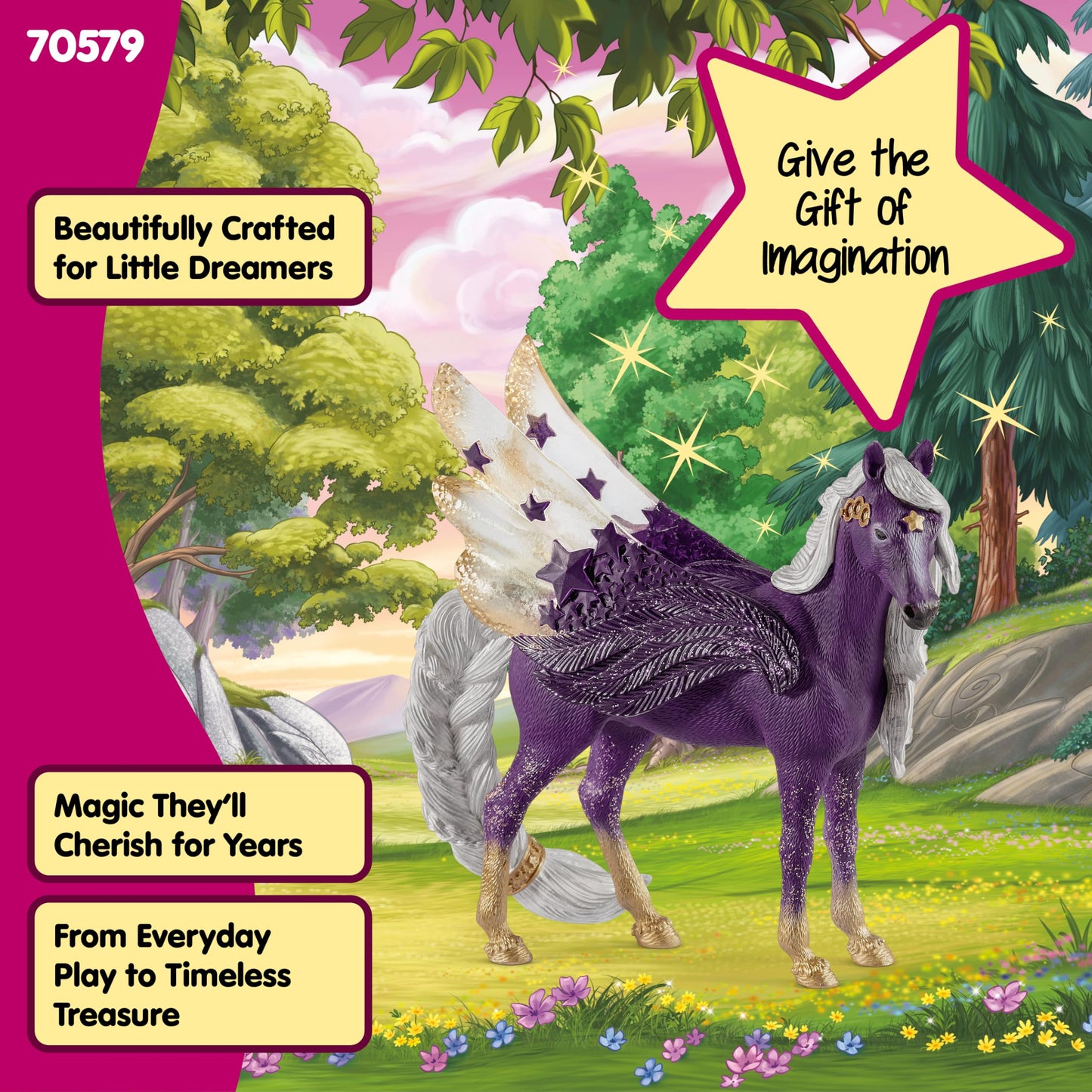 Schleich bayala Star Pegasus Mare – Unicorn Toy for Kids 5-12 | Collectible Figure
