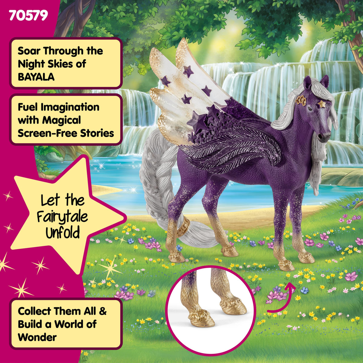 Schleich bayala Star Pegasus Mare – Unicorn Toy for Kids 5-12 | Collectible Figure