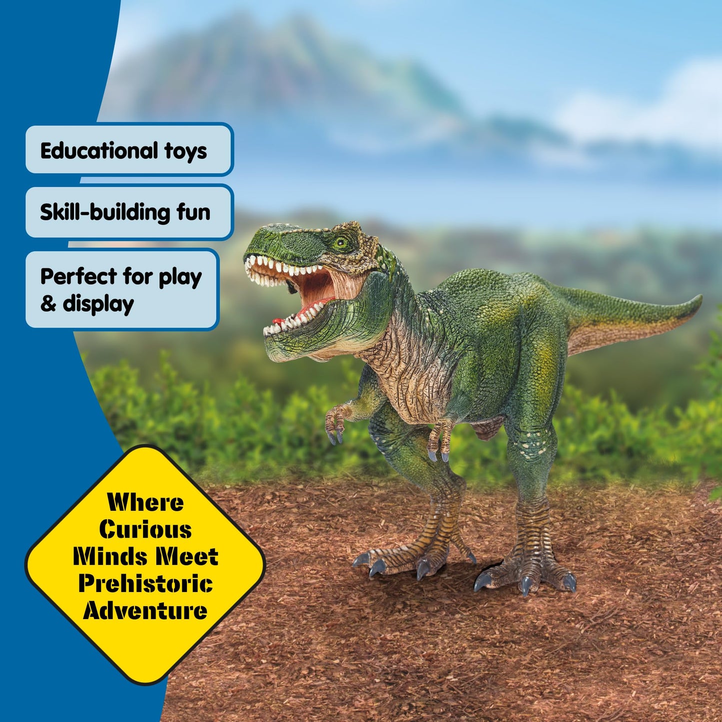 Schleich Dinosaurs T Rex 11-Inch Action Figure with Movable Jaw | Realistic Tyrannosaurus Rex Toy