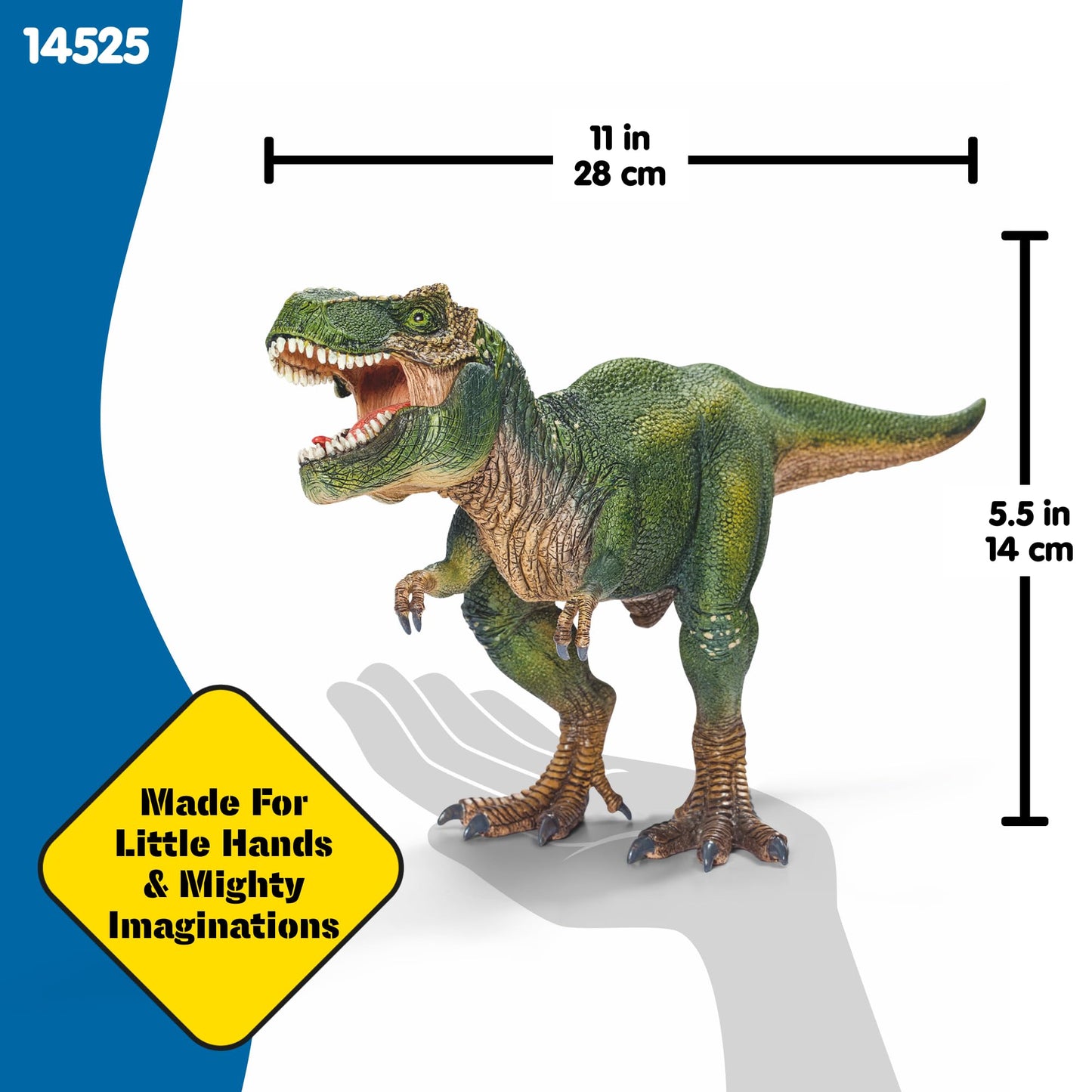Schleich Dinosaurs T Rex 11-Inch Action Figure with Movable Jaw | Realistic Tyrannosaurus Rex Toy