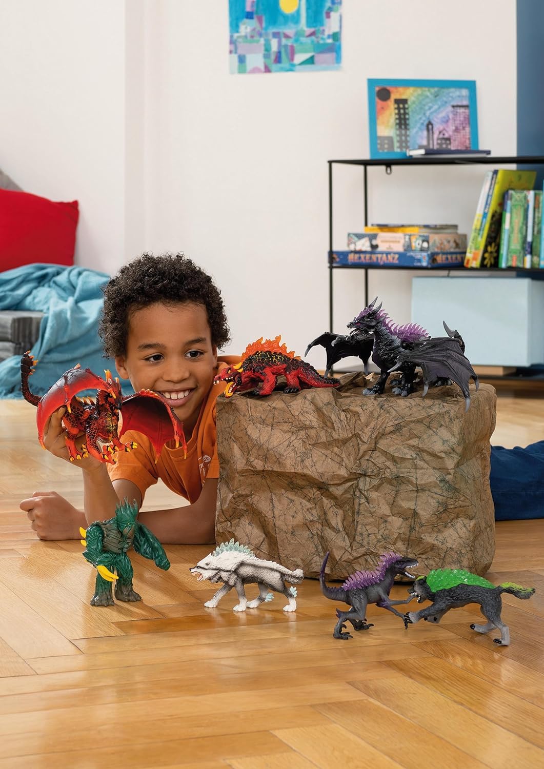 Schleich Eldrador Jungle Emperor – 6” Tree Beast with Movable Arms & Shield | 70151