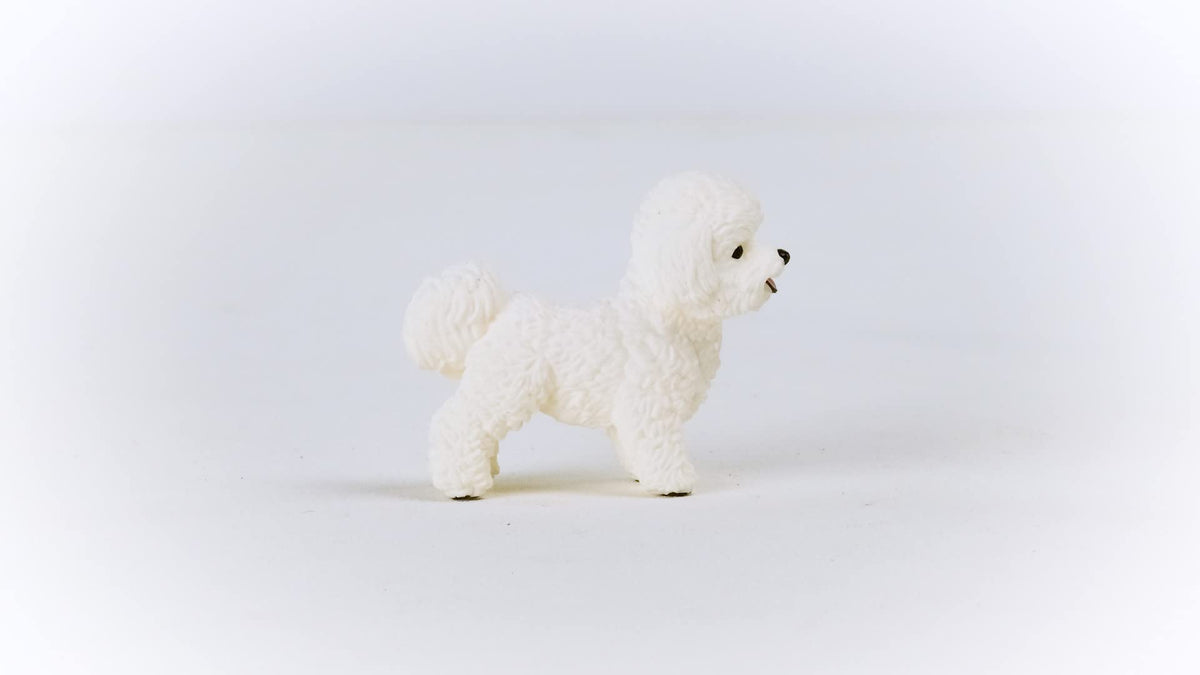 Schleich Farm World Bichon Frise Figurine – Realistic Farm Animal Toy for Ages 3+
