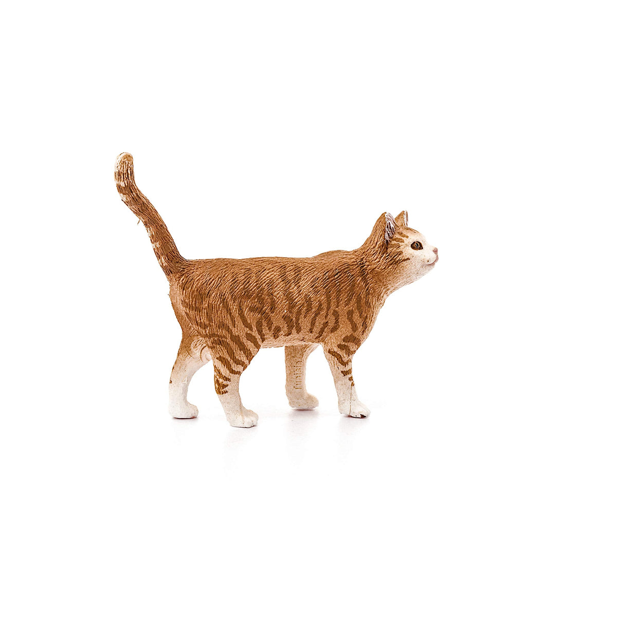 Schleich Farm World Orange & White Tabby Cat Toy – Realistic Farm Figurine for Kids 3+