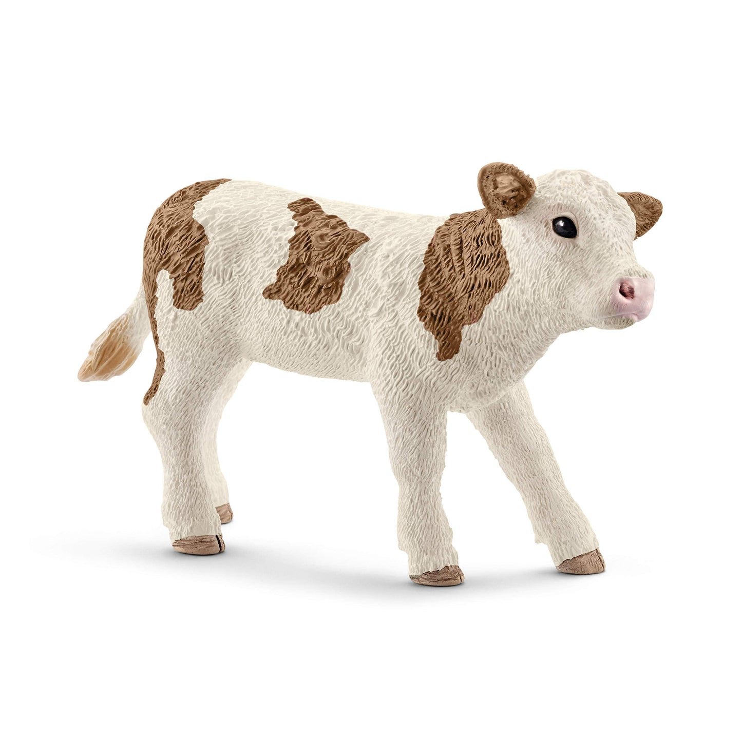 Schleich Farm World Simmental Calf Toy – 2-Inch Figurine for Ages 3+