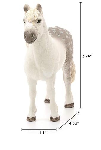 Schleich Farm World Welsh Pony Stallion Toy | Realistic Farm Figure for Kids 3+