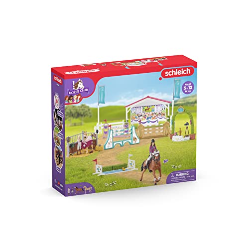 Schleich Horse Club Friendship Horse Tournament – 86-Piece Playset for Ages 5-12